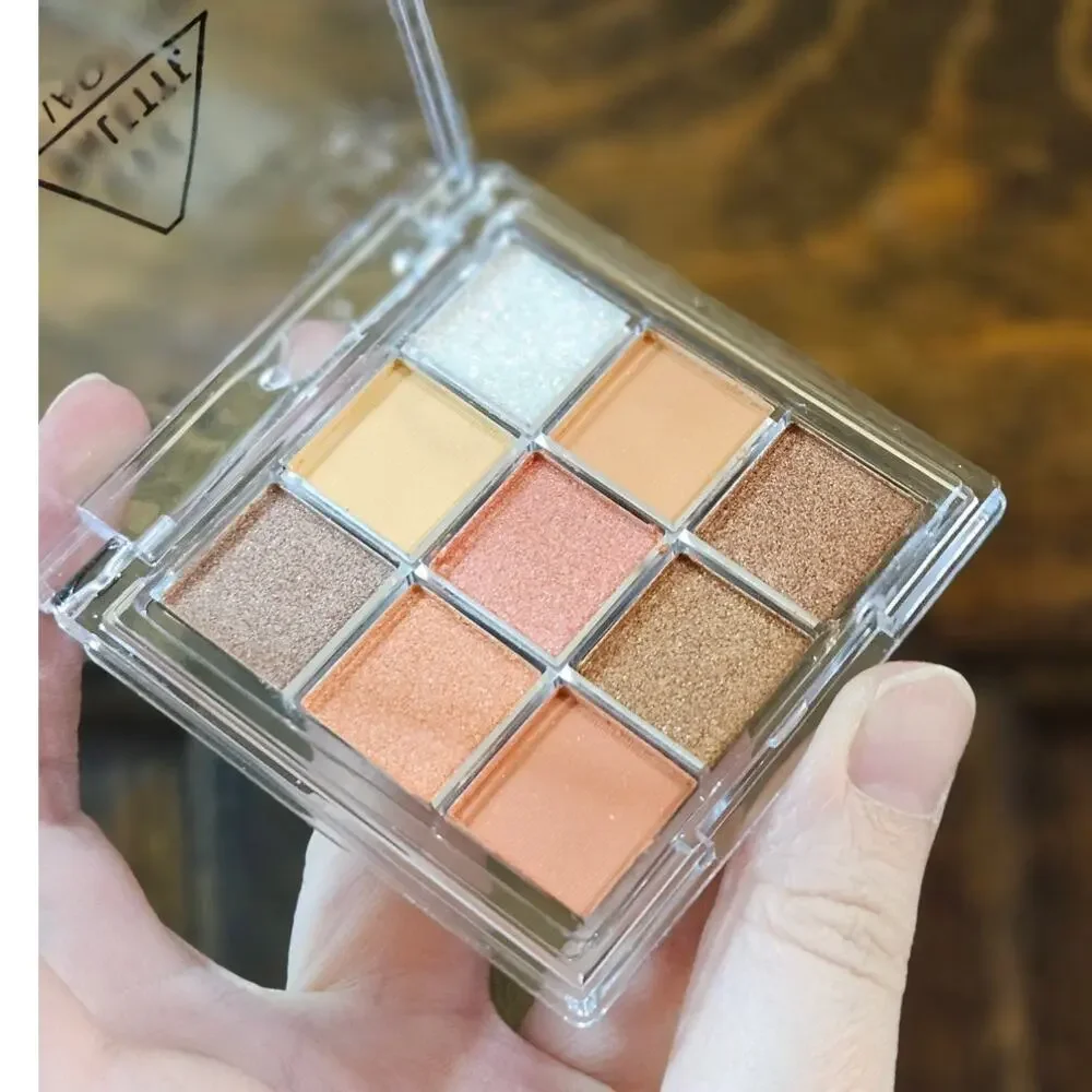 Asian Beauty Xiaoyumi 9-Color Eyeshadow Palette ~ Orange Brown Earthtone